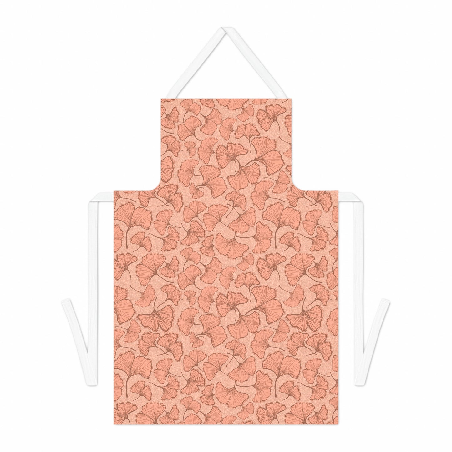 Gorgeous Ginkgo Chefs Apron - Coral