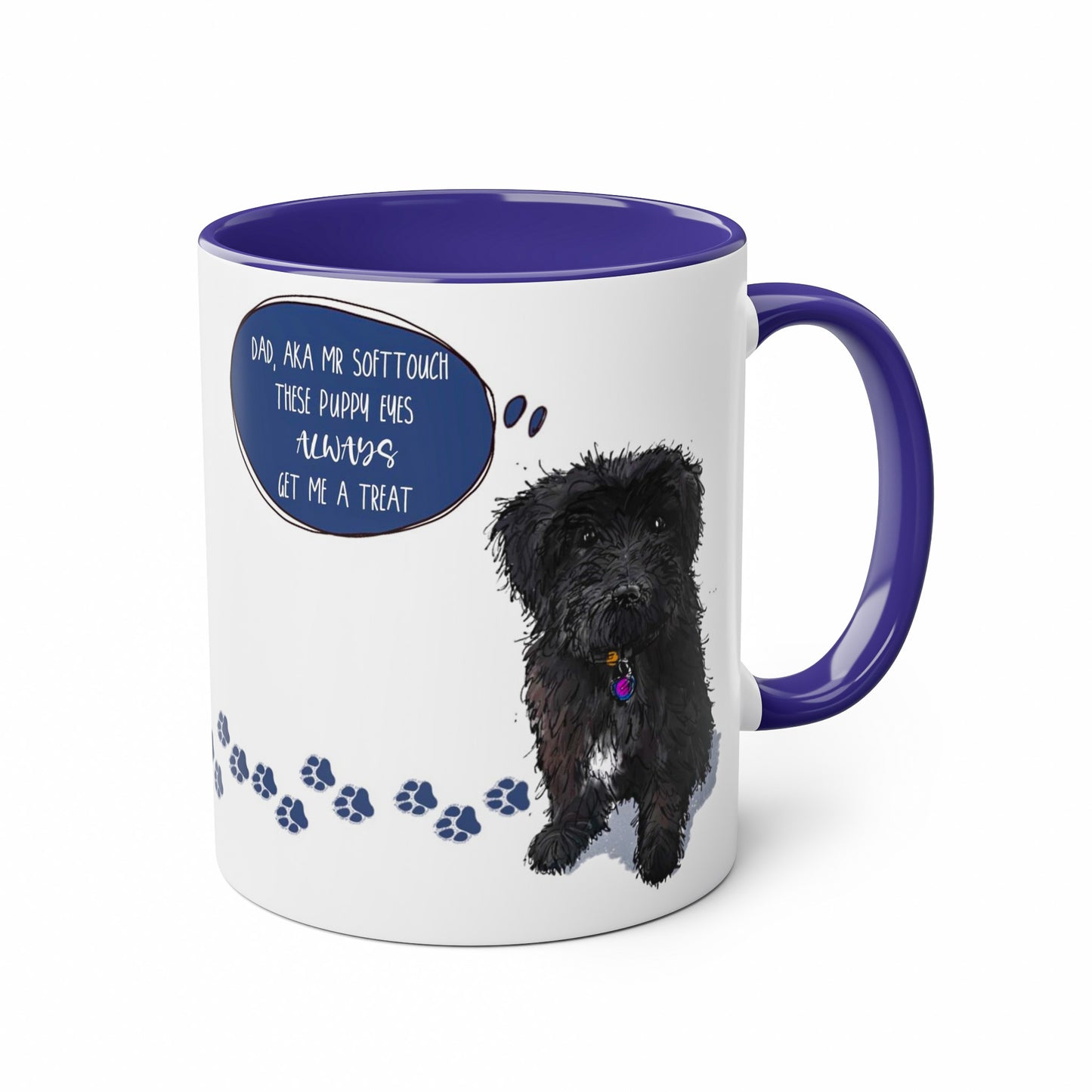 Funny Black Cockapoo/ Cavapoo Funny Mug for Dog Dad