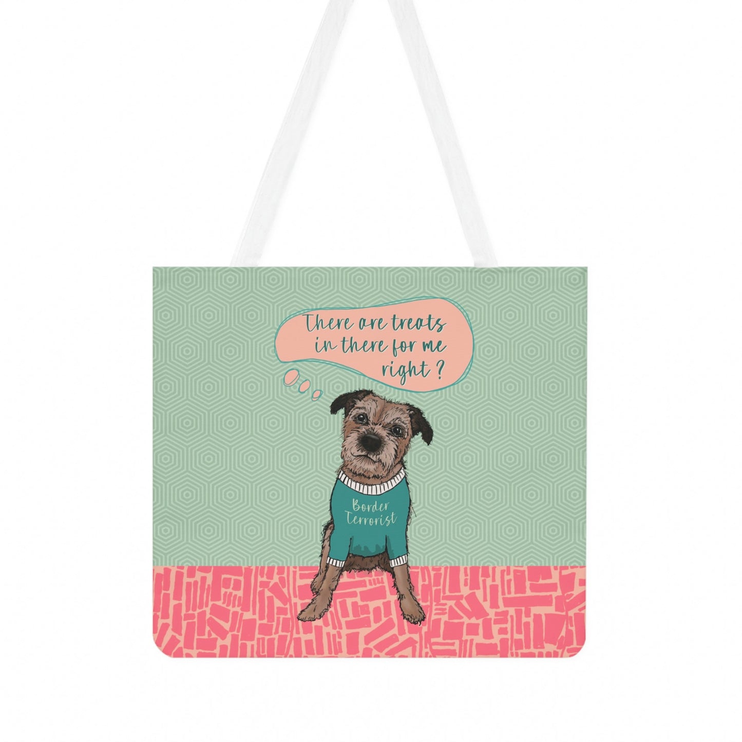 Cheeky Border Terrier Tote Bag