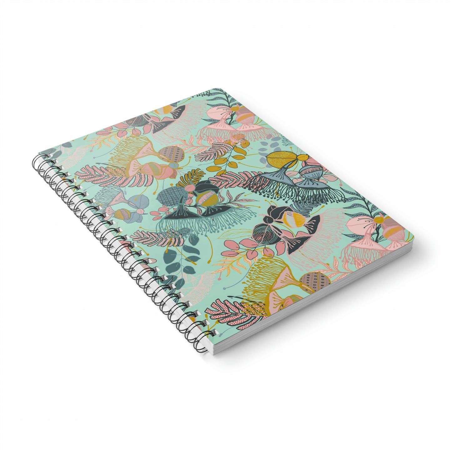 Gorgeous Gum Tree Spiral Notebook - Mint