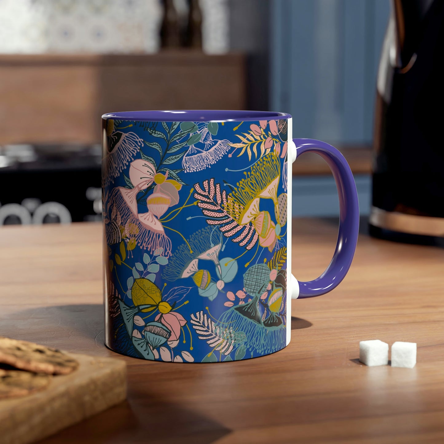 Gum Tree Mug - Electric Blue and Pink