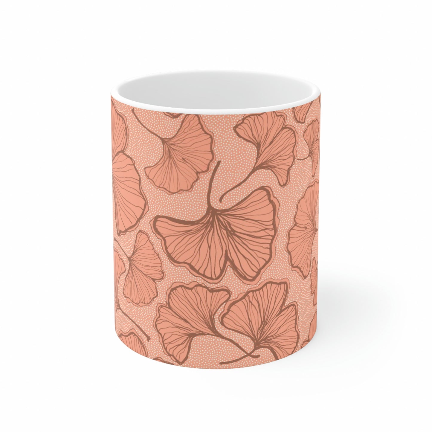 Ginkgo Bilbao Mug - Coral