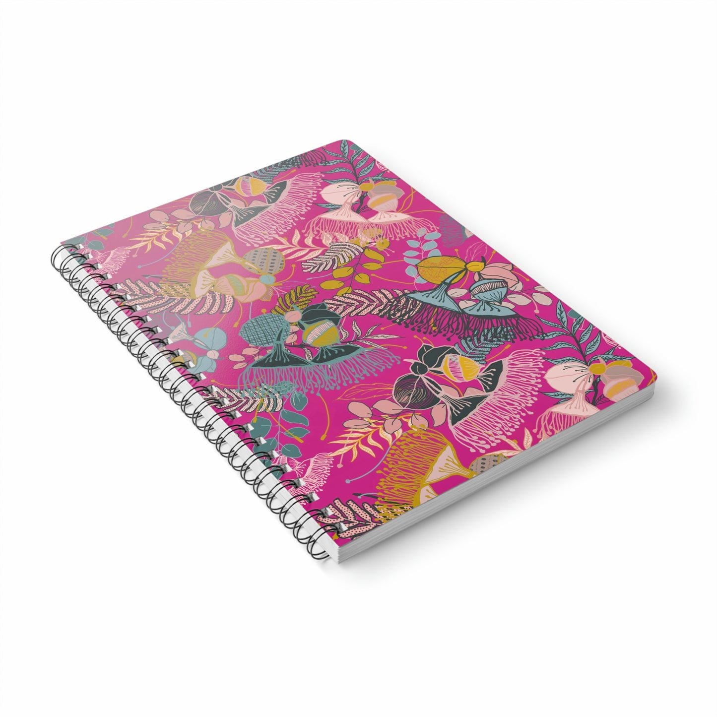 Gorgeous Gum Tree Spiral Notebook - Magenta