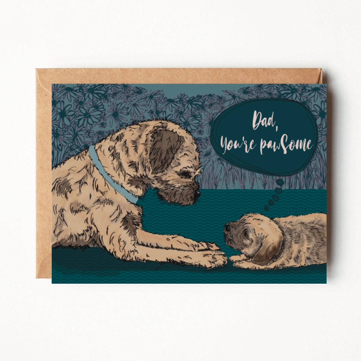 Border Terrier Cute birthday card