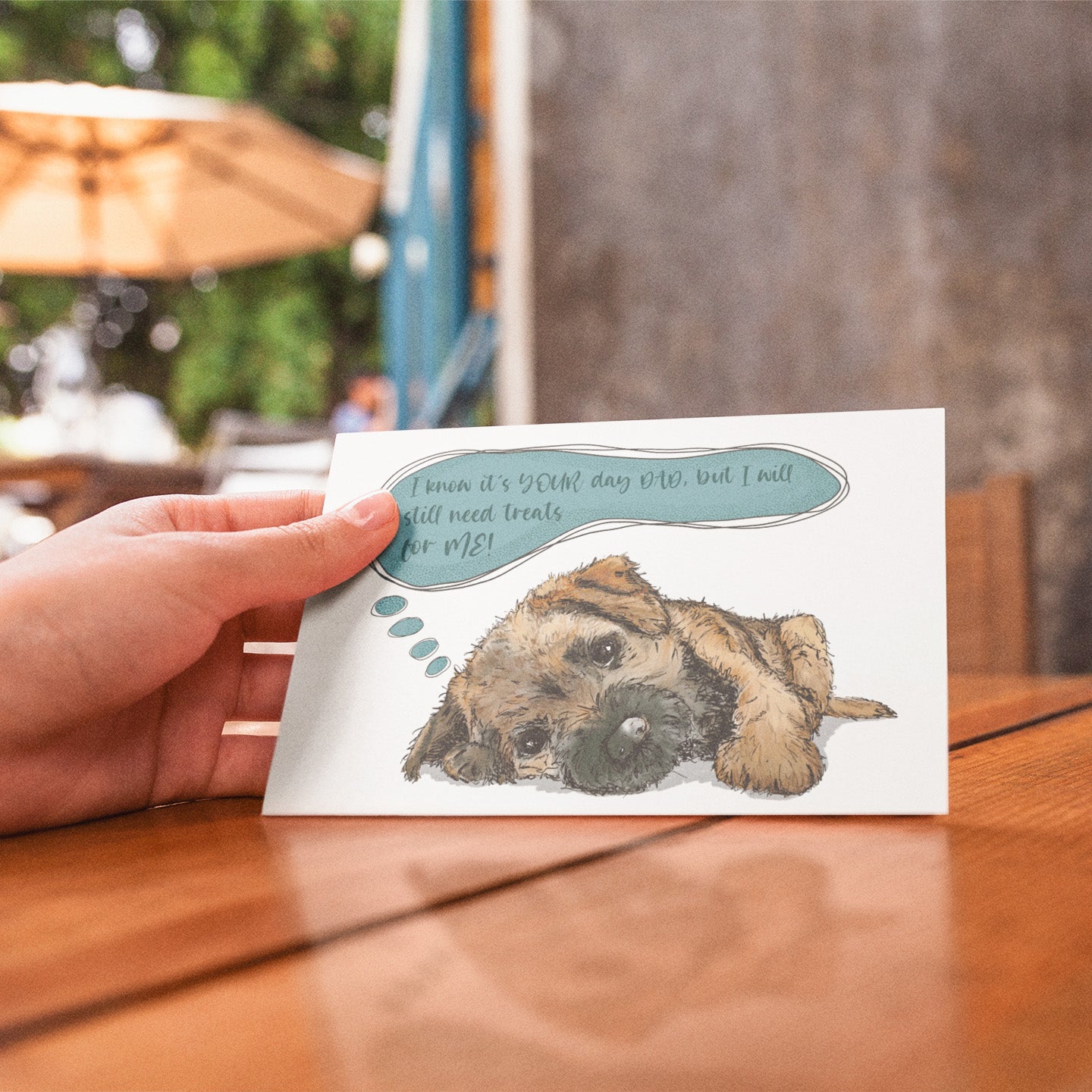 Border Terrier Birthday Card for Dad Card