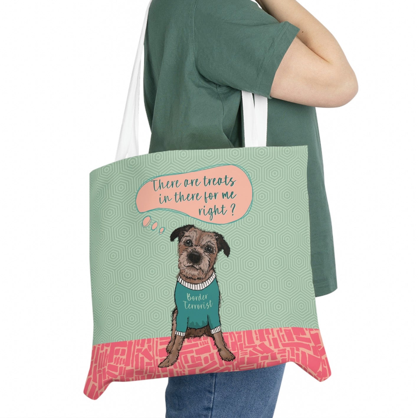 Cheeky Border Terrier Tote Bag