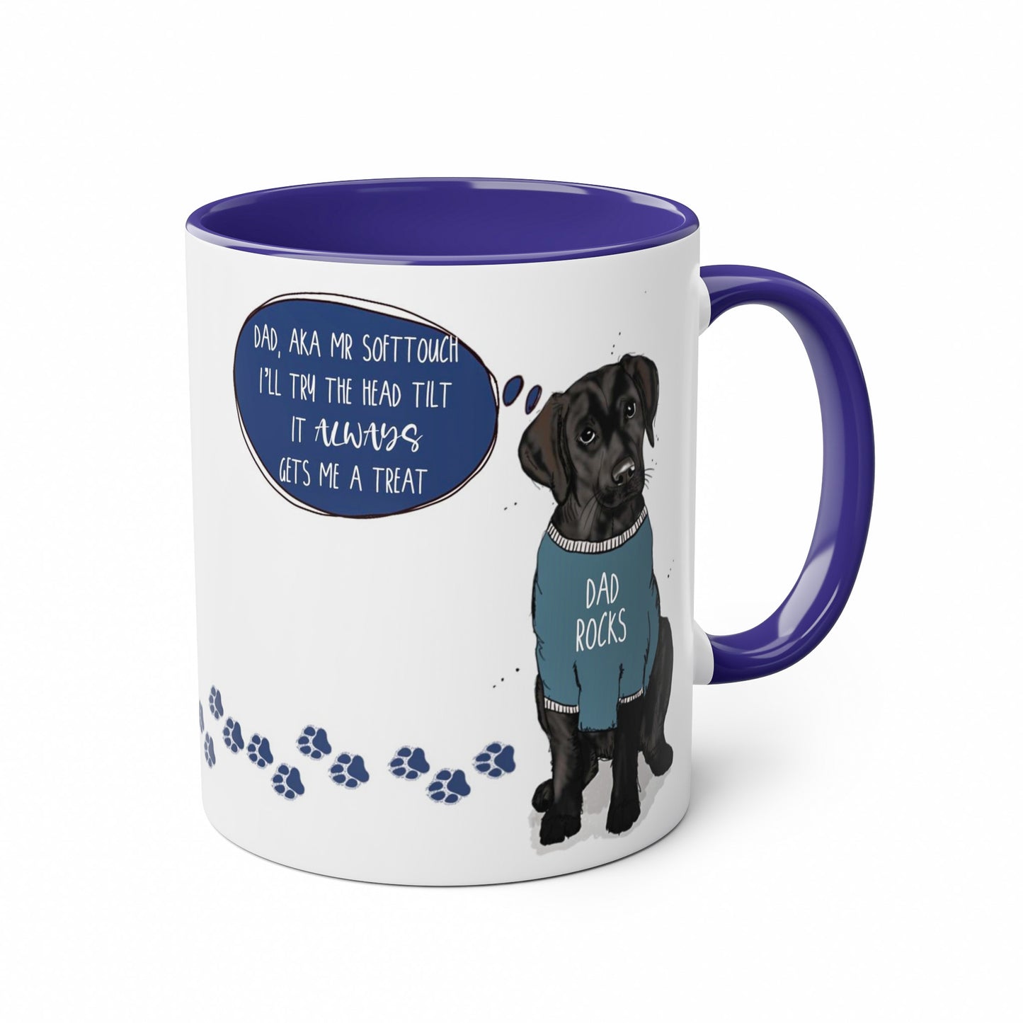 Black Labrador Dog Dad Mug