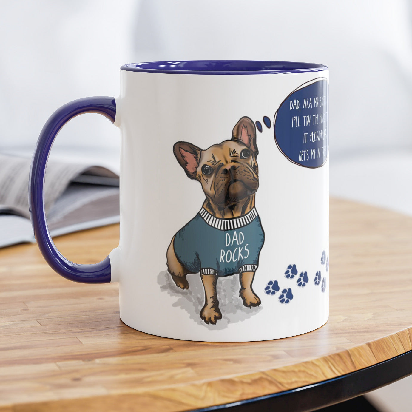 Yellow Frenchie Fathers Day Mug