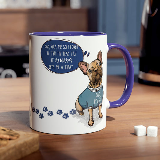 Yellow Frenchie Fathers Day Mug