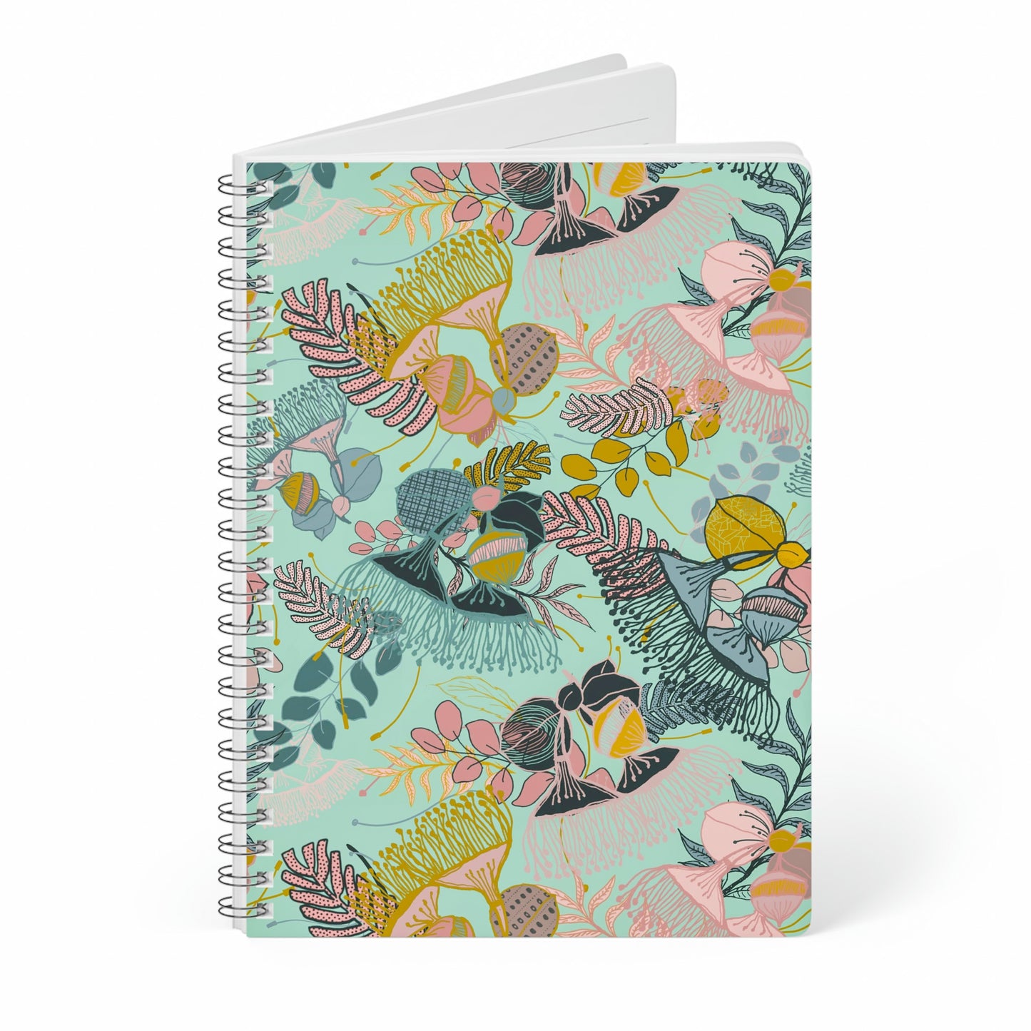 Gorgeous Gum Tree Spiral Notebook - Mint