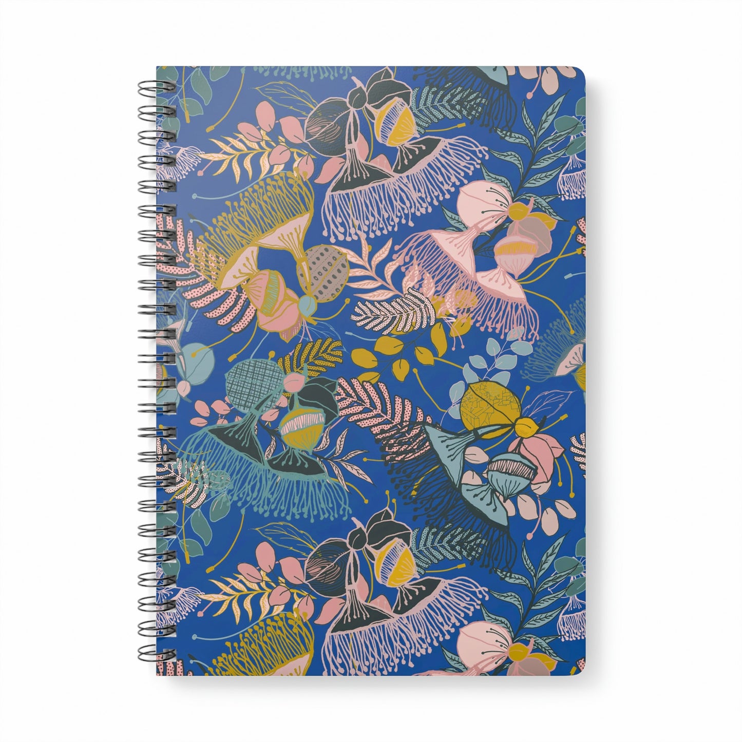 Gorgeous Gum Tree Spiral Notebook - Electric Blue