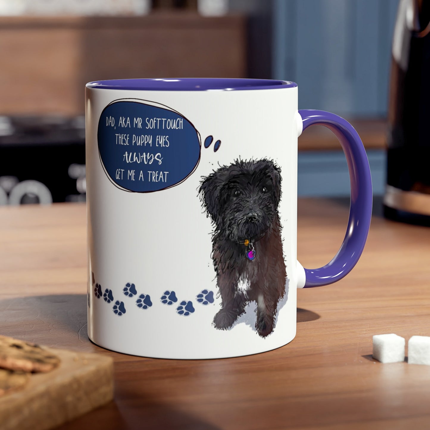 Funny Black Cockapoo/ Cavapoo Funny Mug for Dog Dad