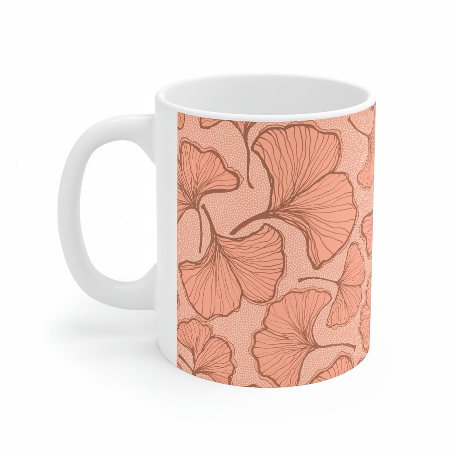 Ginkgo Bilbao Mug - Coral