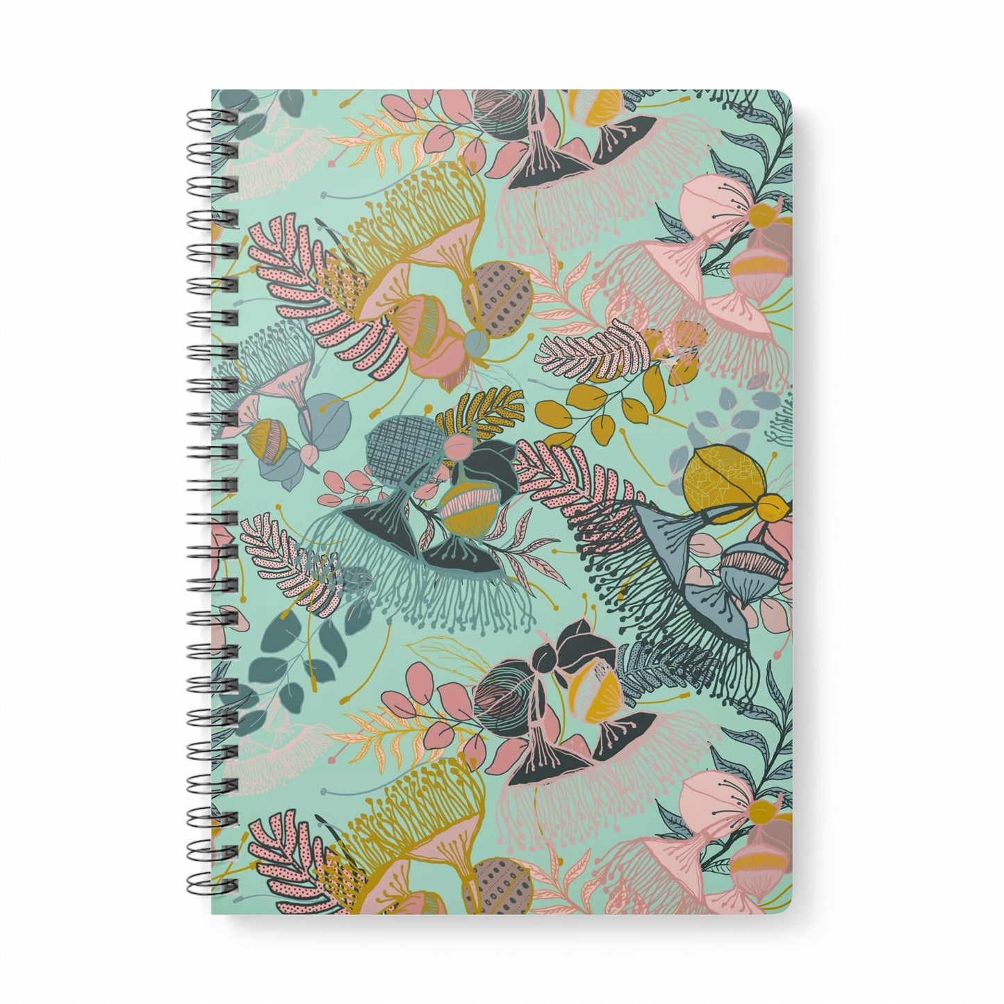 Gorgeous Gum Tree Spiral Notebook - Mint