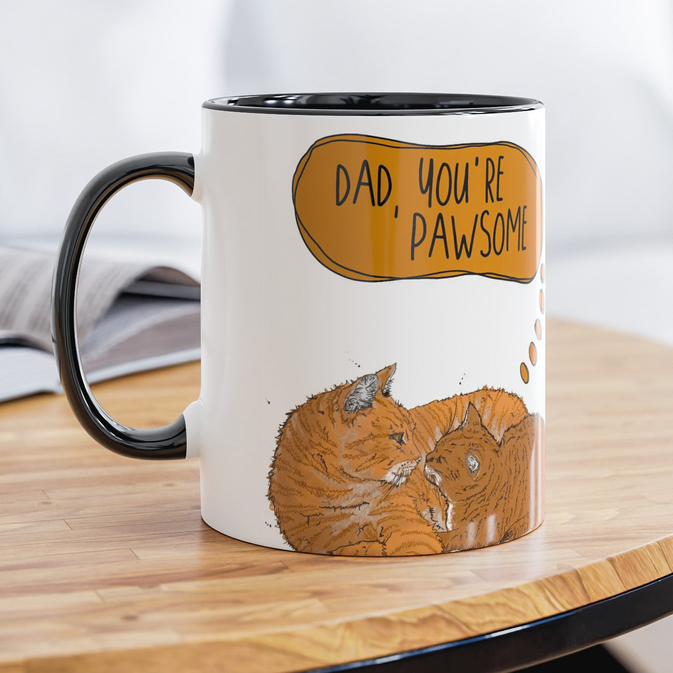 Ginger Cat Cute Fathers Day Mug