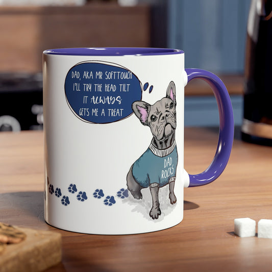 Grey Frenchie Fathers Day Mug