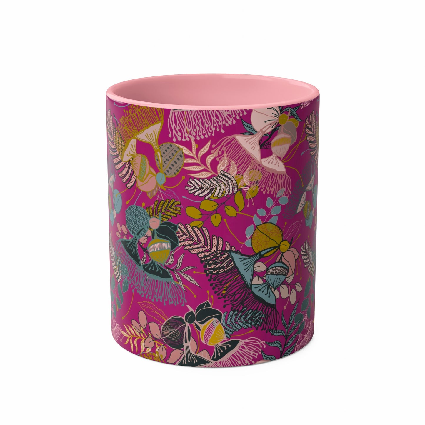 Gorgeous Gum Tree Mug - Magenta and Pink