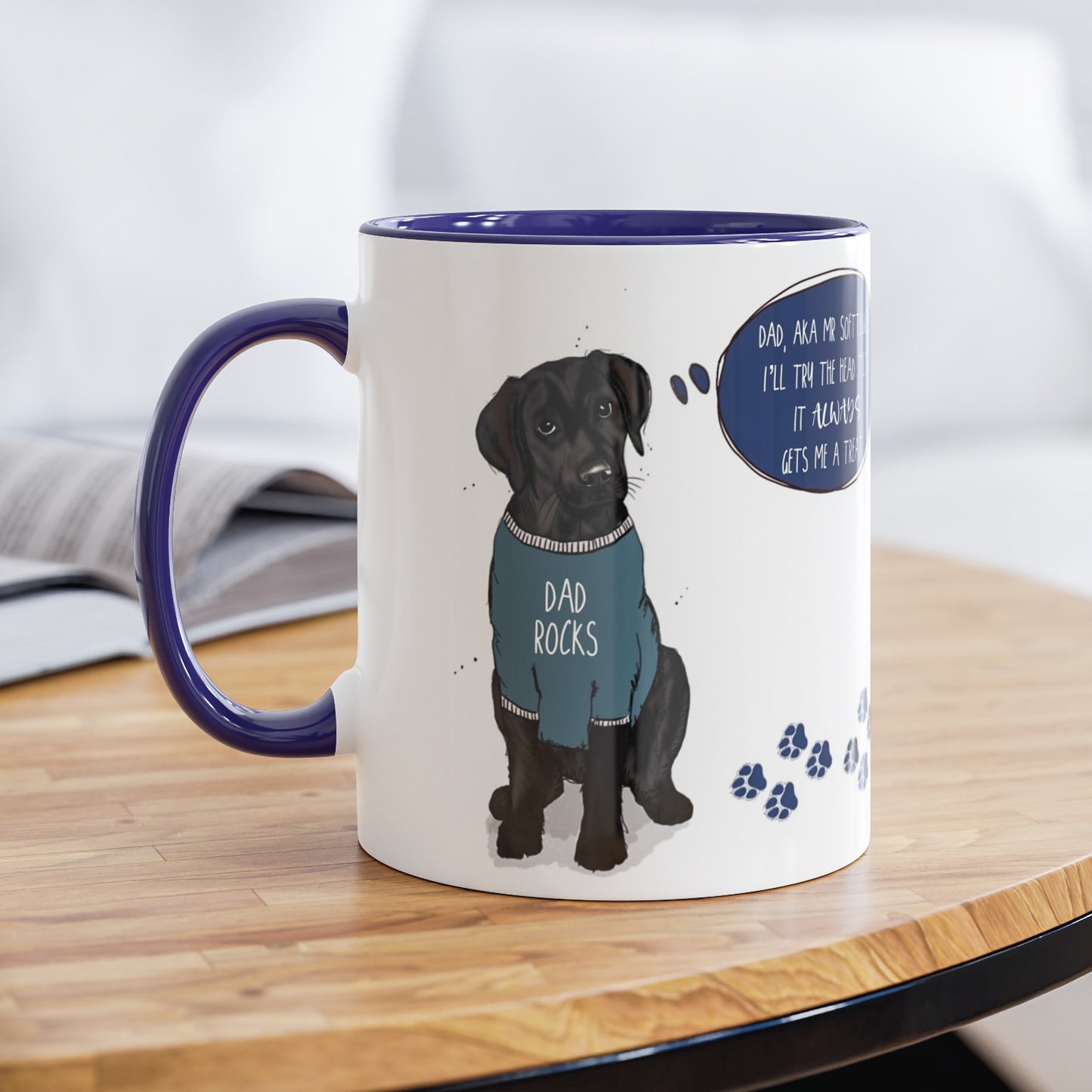 Black Labrador Dog Dad Mug