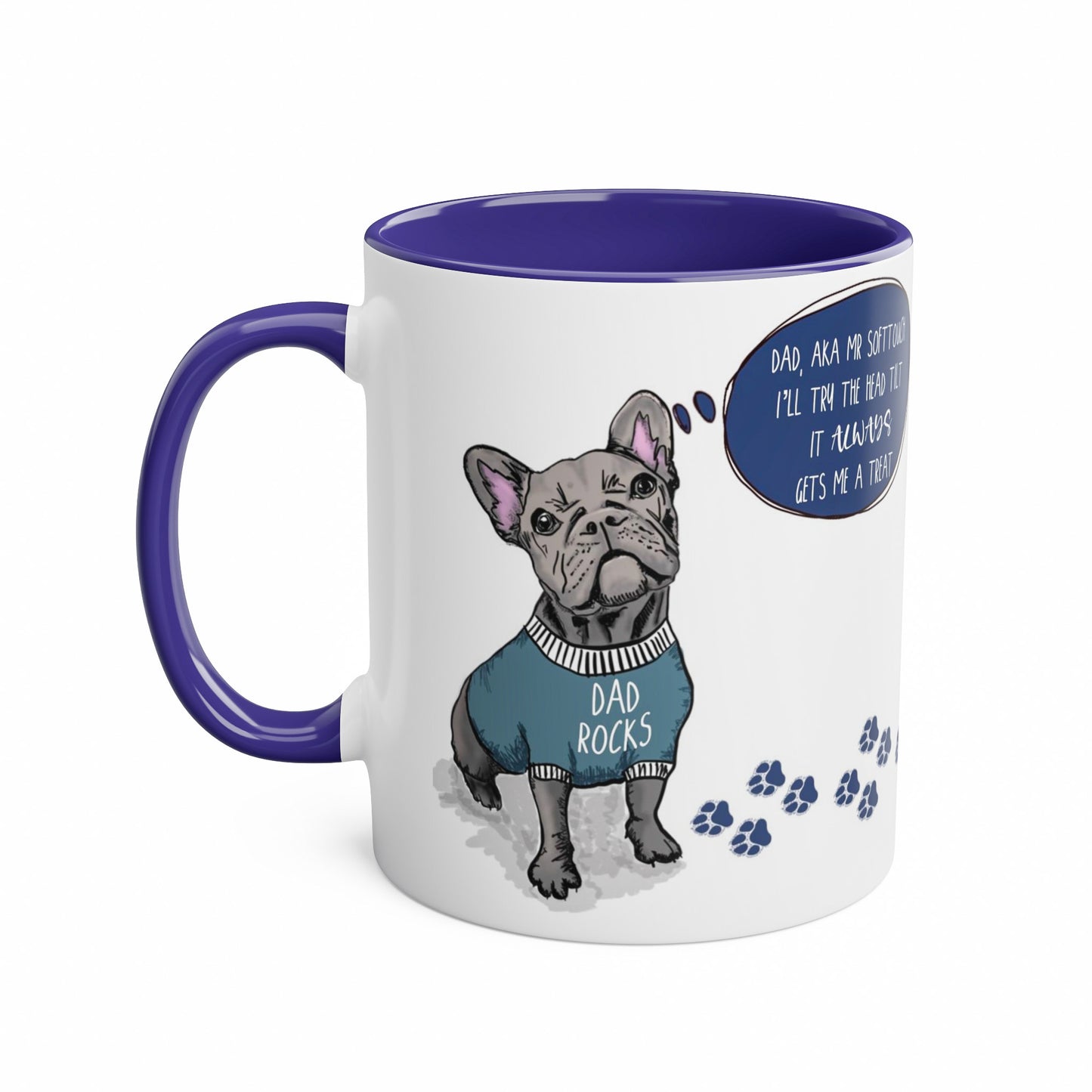 Grey Frenchie Fathers Day Mug