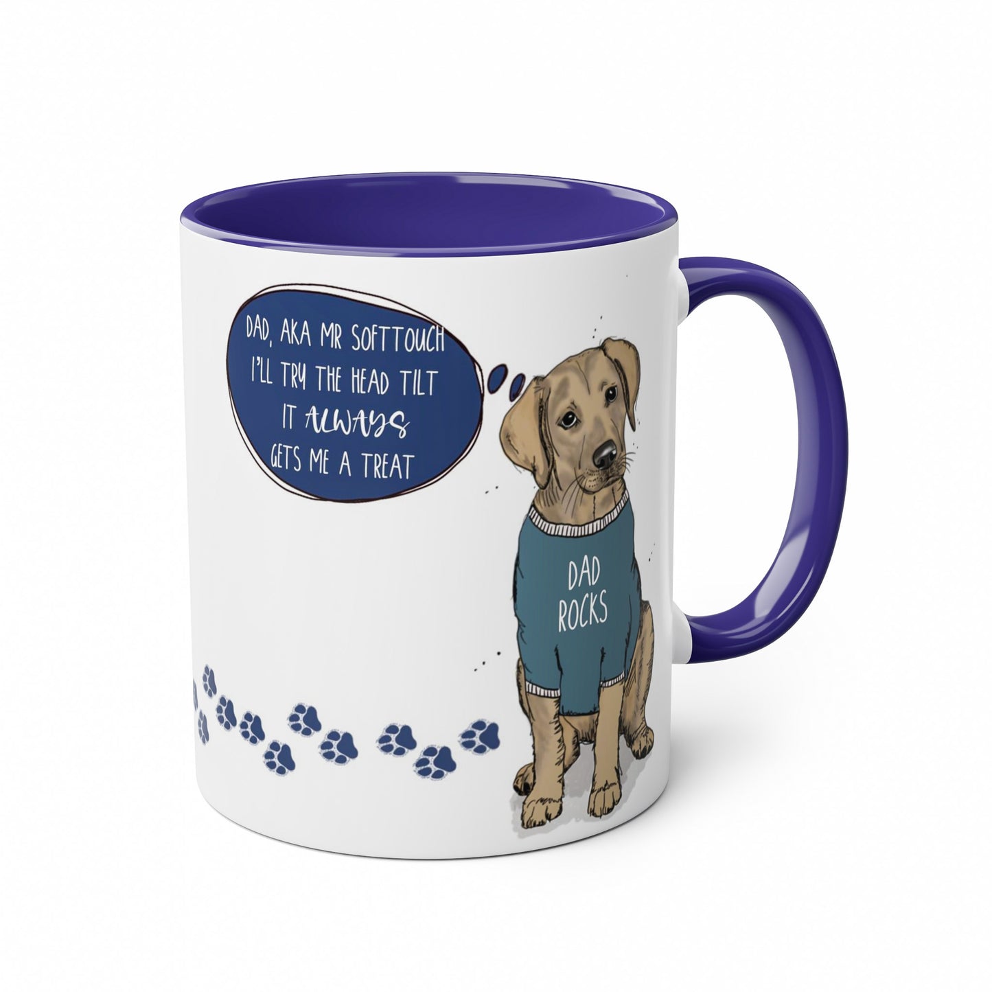 Yellow Labrador Funny Fathers Day Mug