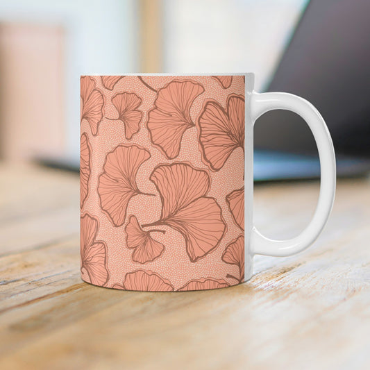 Ginkgo Bilbao Mug - Coral