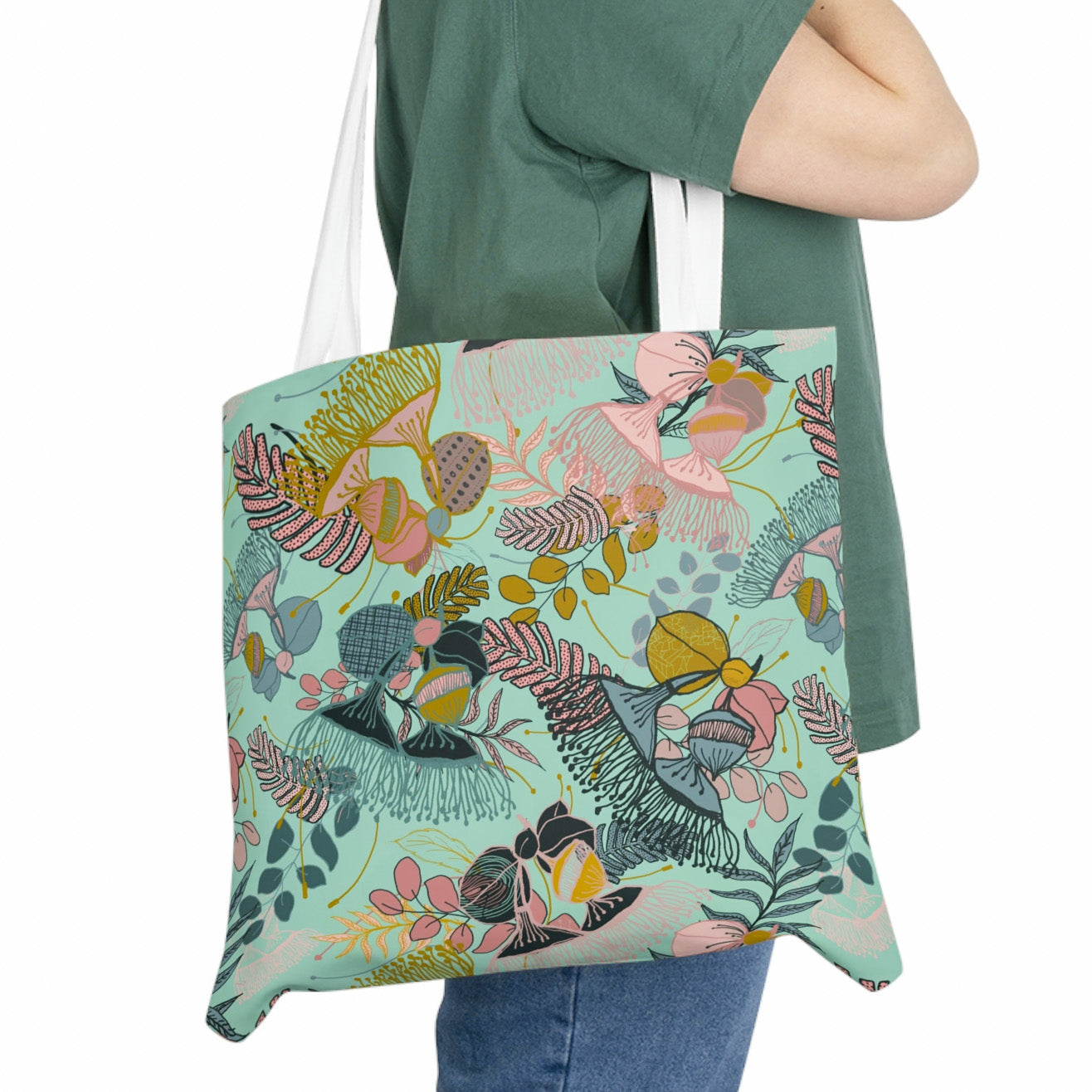 Gorgeous Gum Tree Tote Bag - Mint