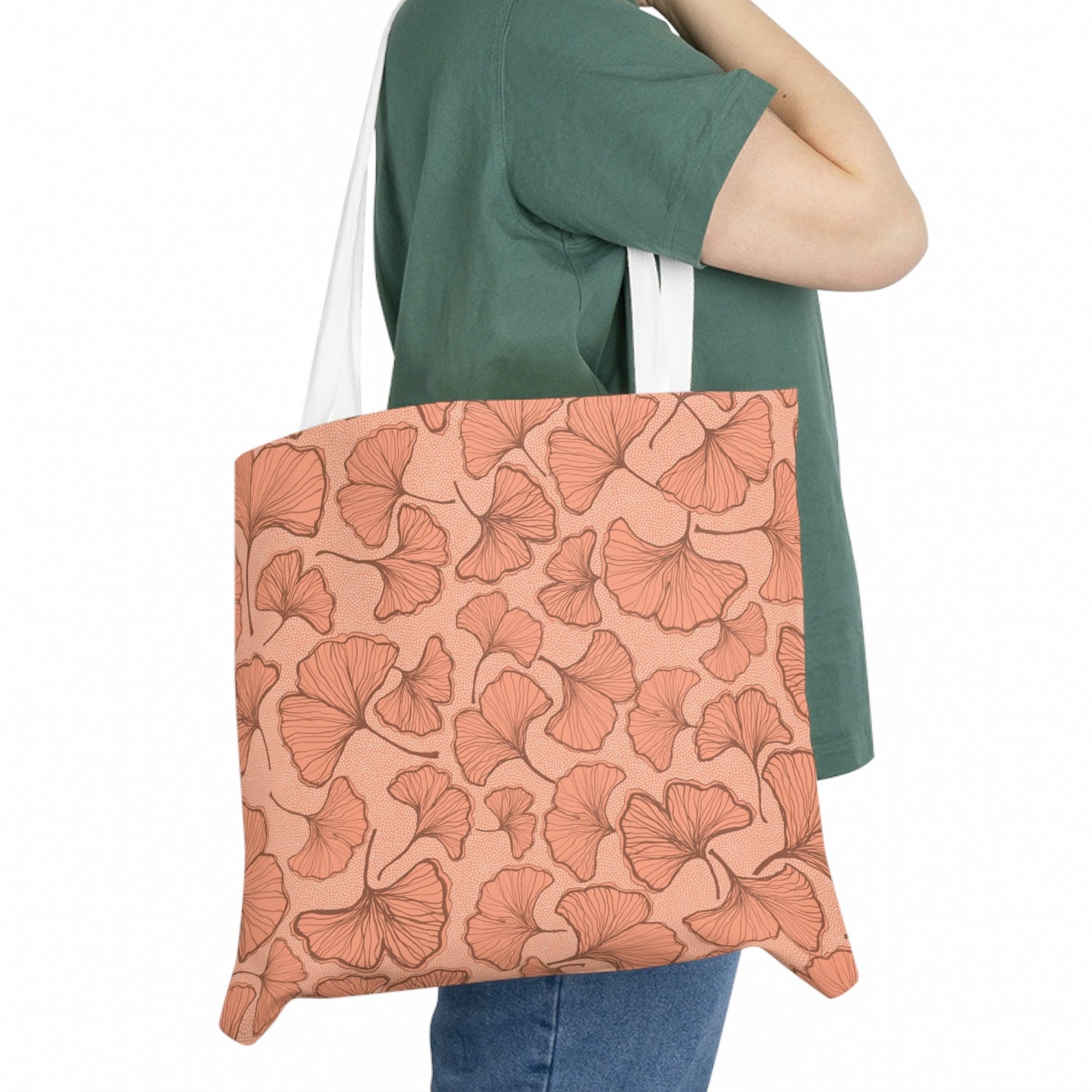 Gorgeous Ginkgo Bilbao Coral Tote Bag