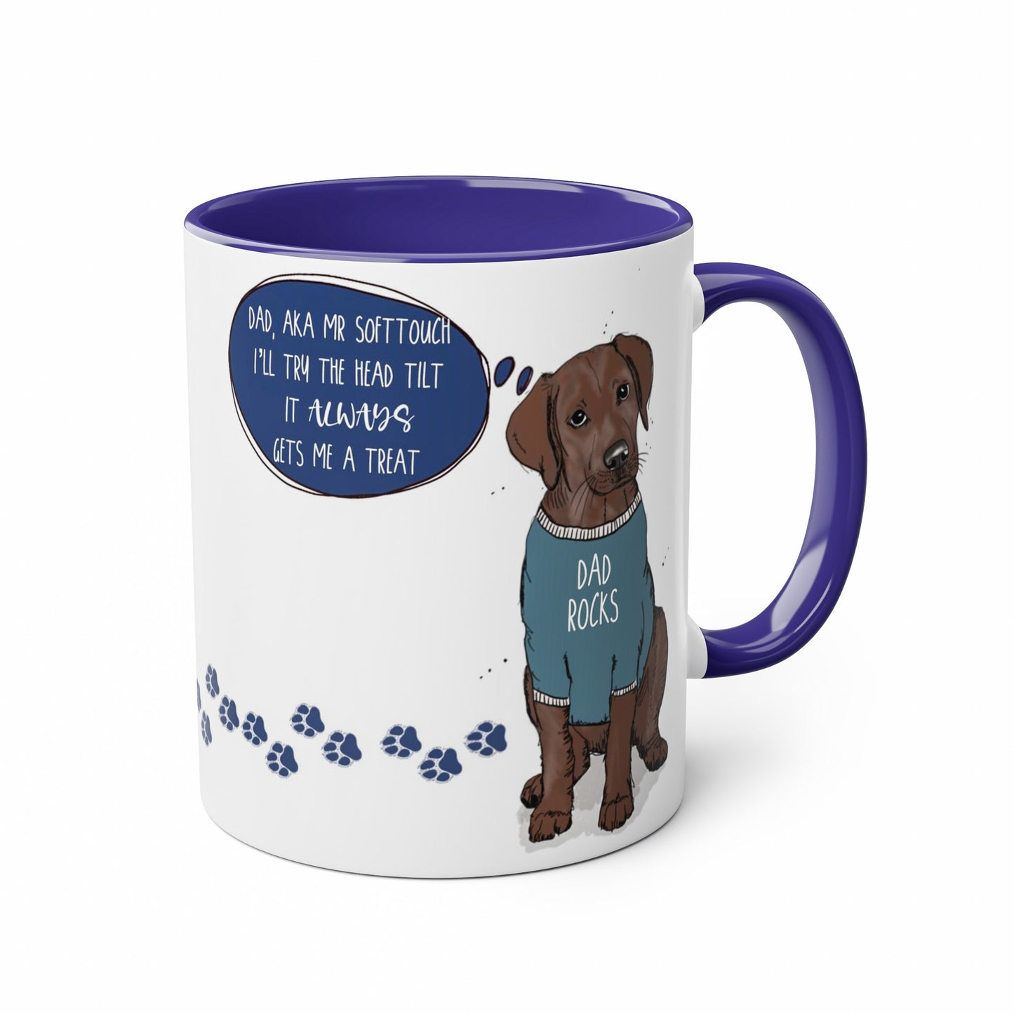 Chocolate Labrador Mug for Dog Dad