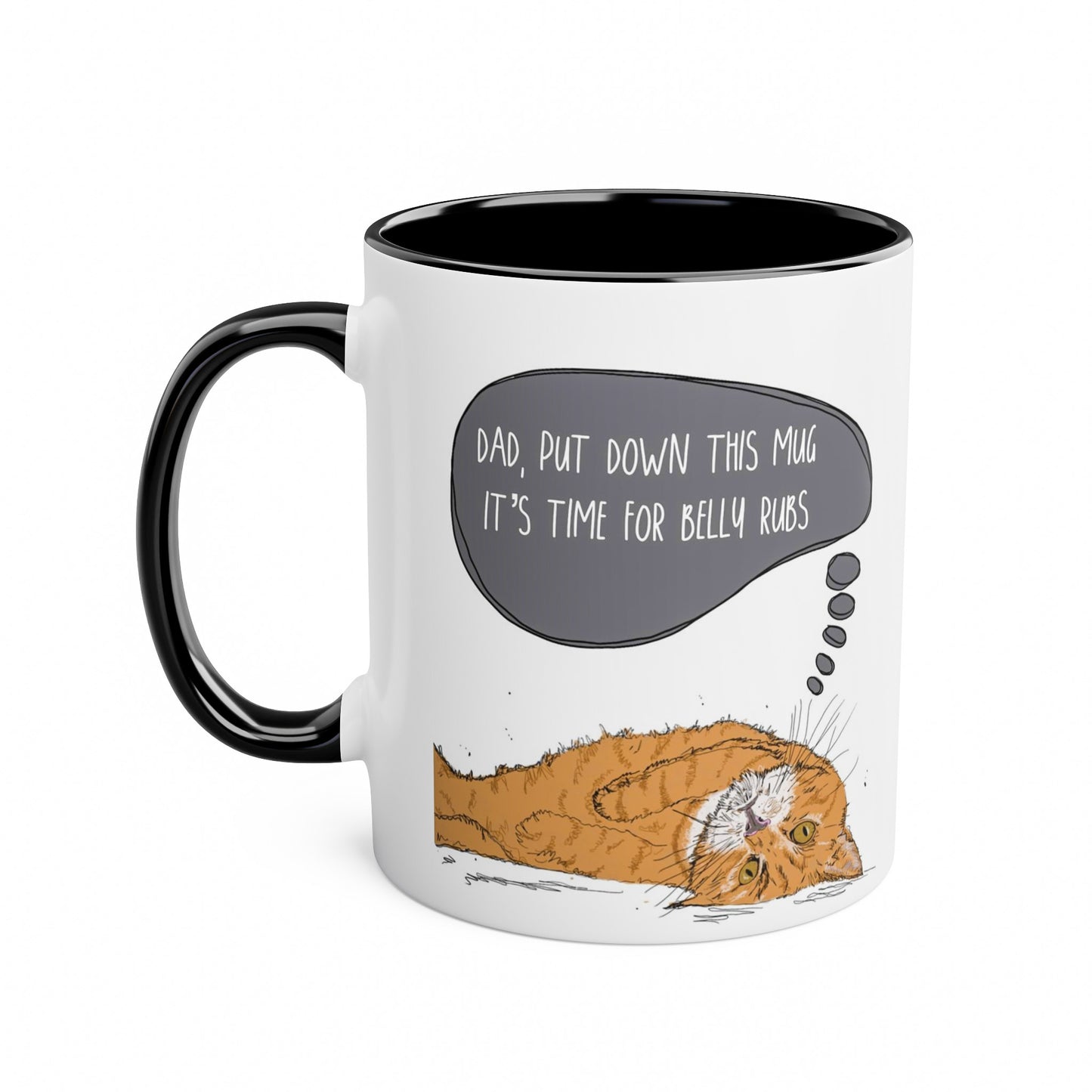 Ginger Cat Funny Fathers Day Mug