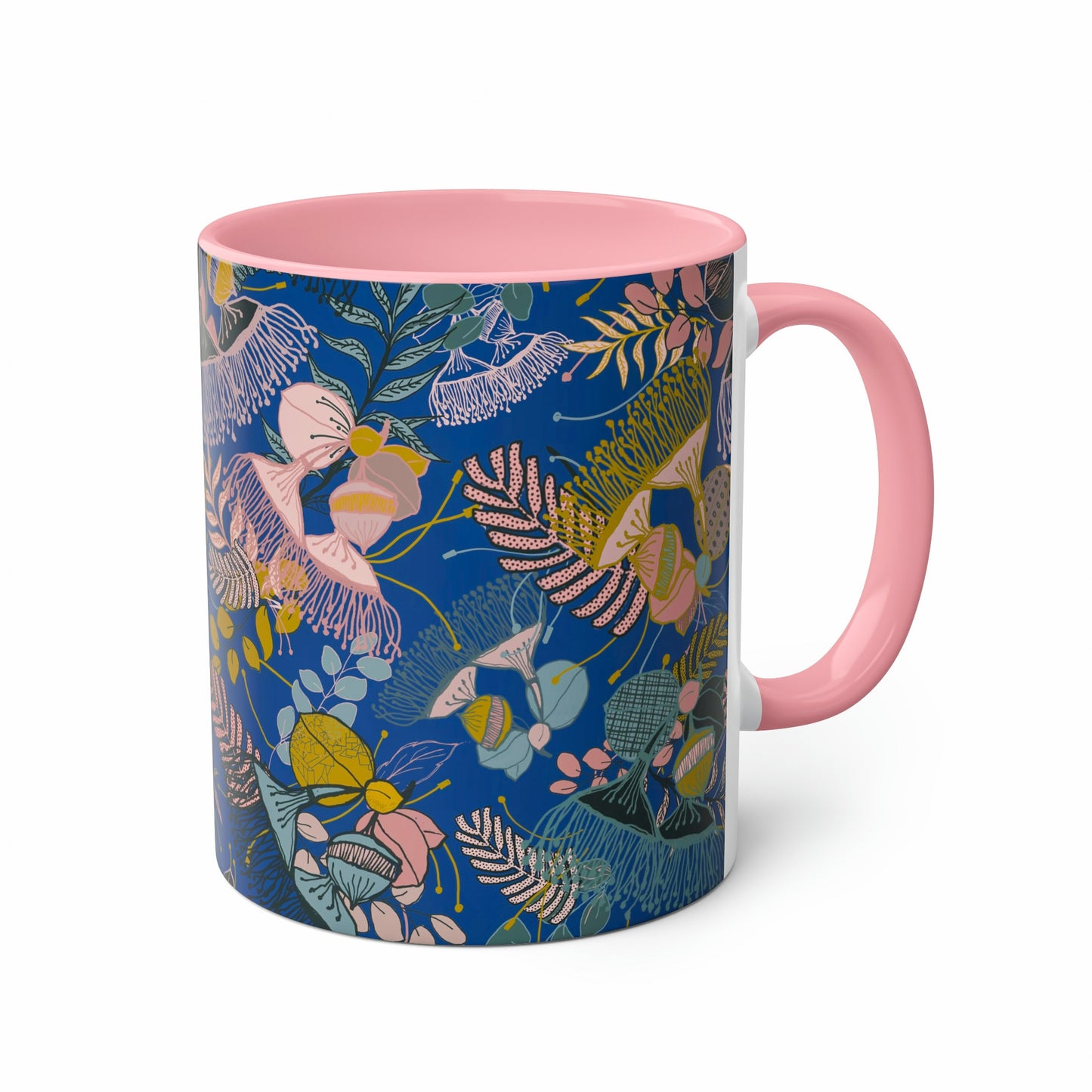 Gum Tree Mug - Electric Blue and Pink