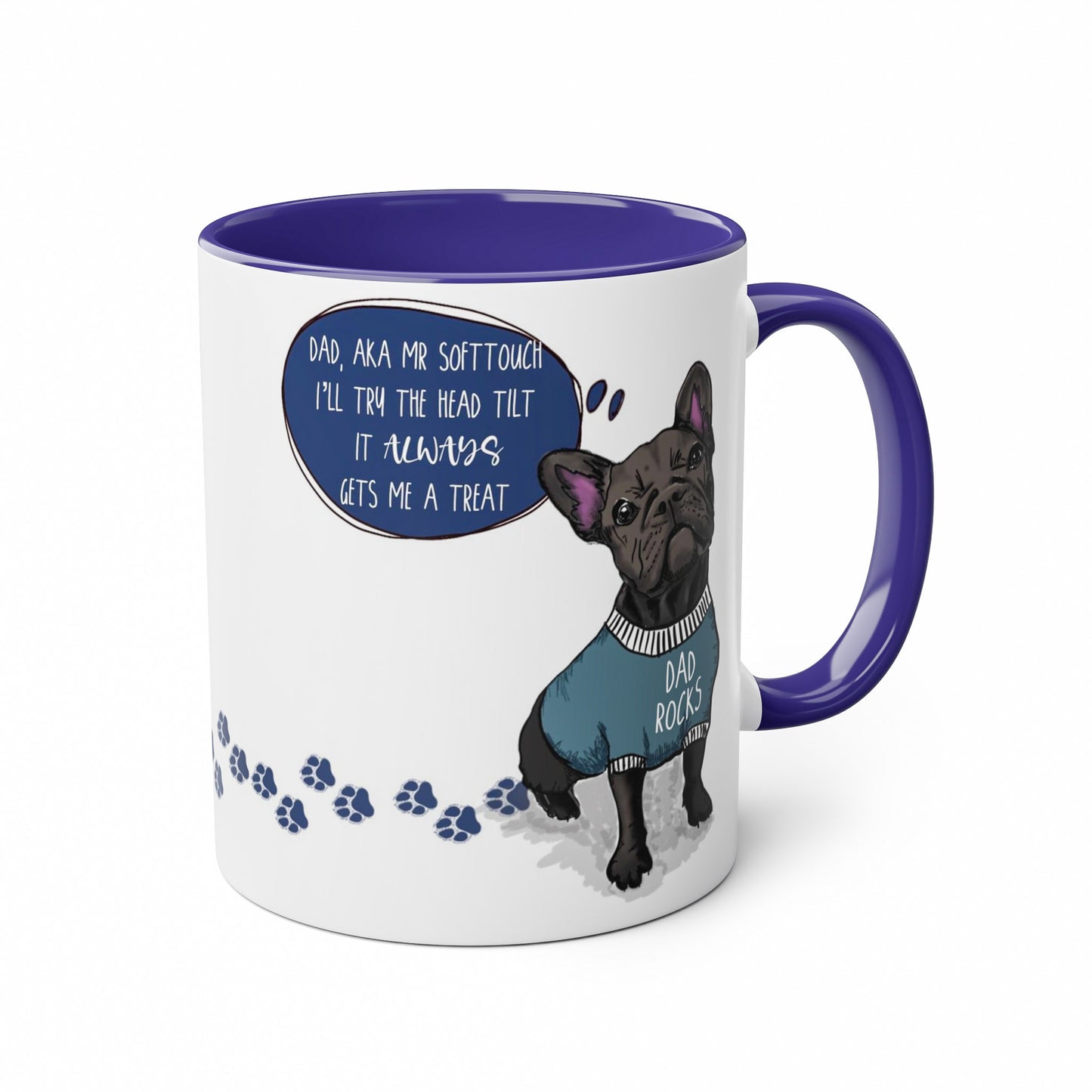 Black Frenchie Dog Dad Mug