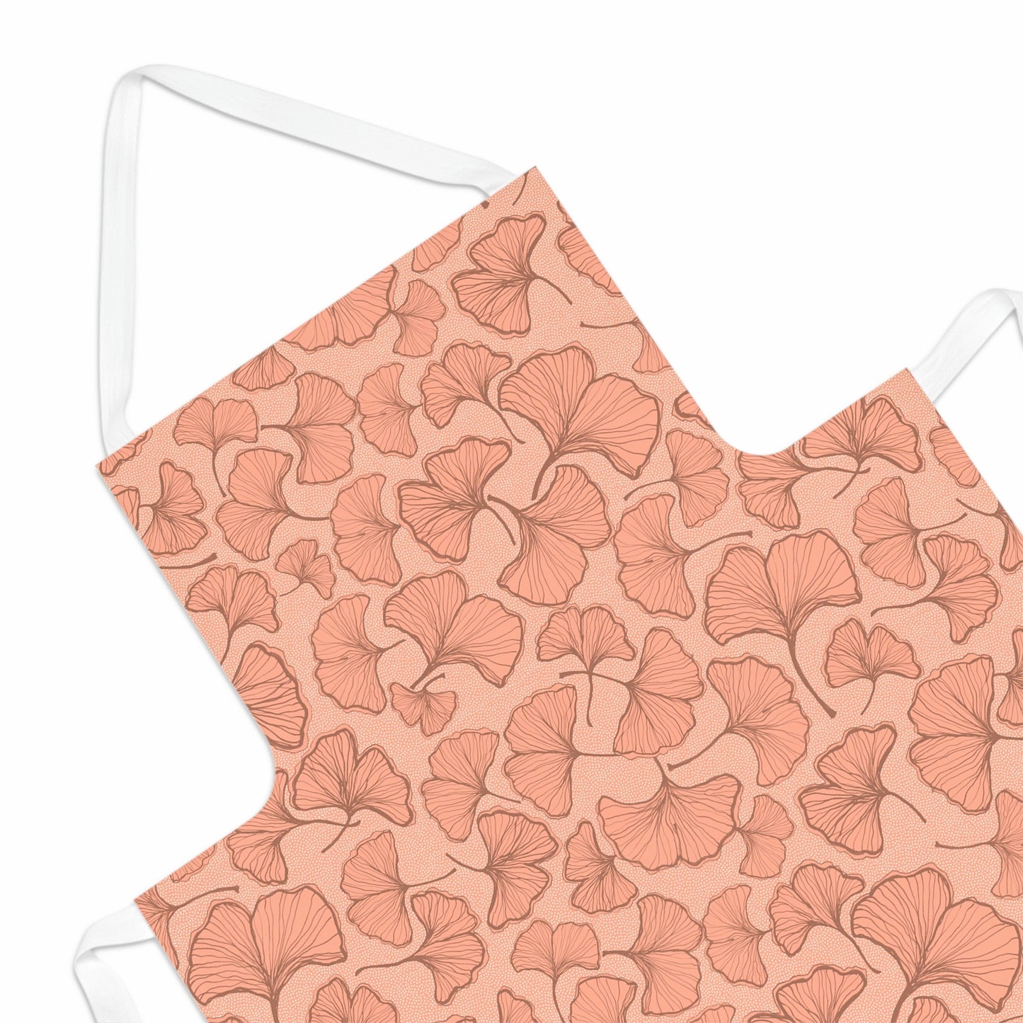 Gorgeous Ginkgo Chefs Apron - Coral