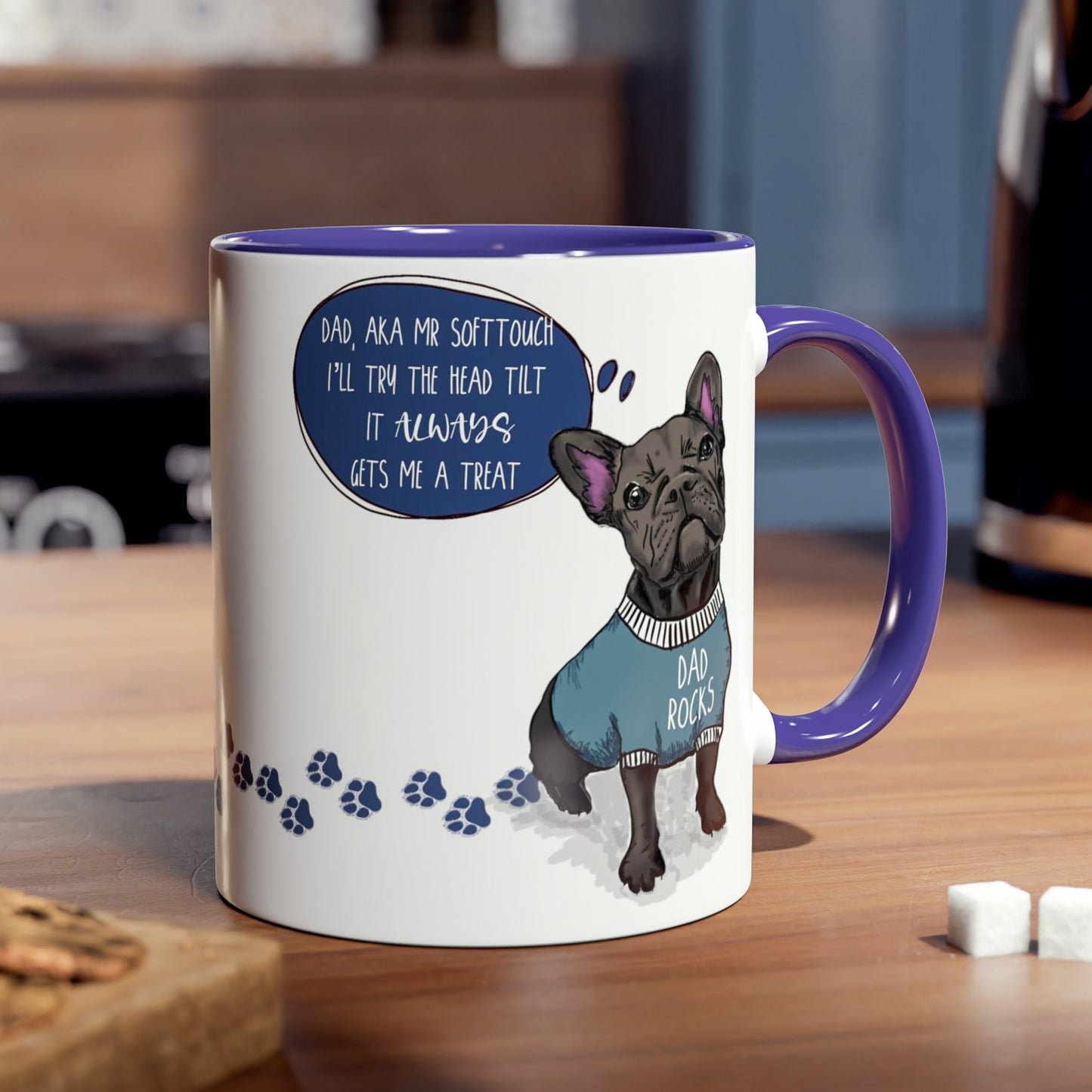 Black Frenchie Dog Dad Mug