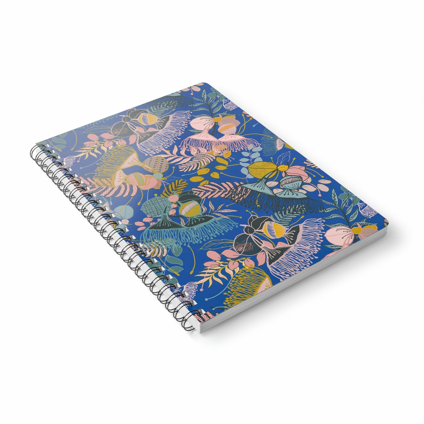 Gorgeous Gum Tree Spiral Notebook - Electric Blue