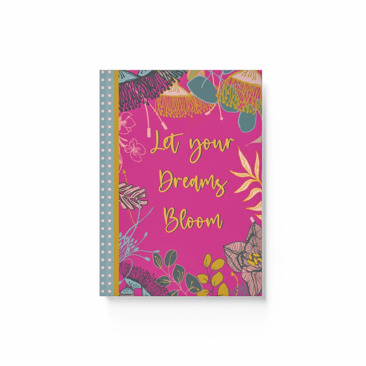 Gorgeous Gum Tree Hard Backed Journal - Magenta