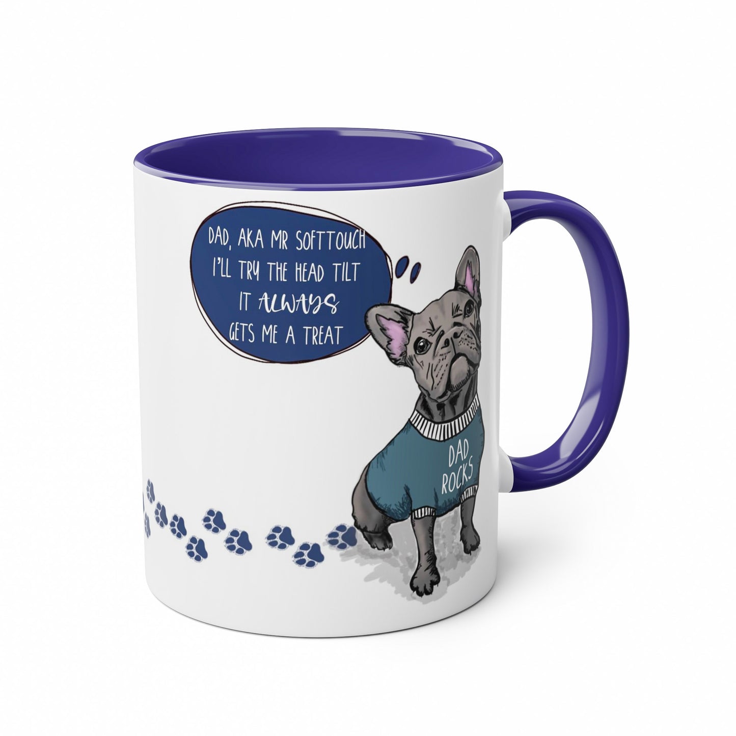 Grey Frenchie Fathers Day Mug