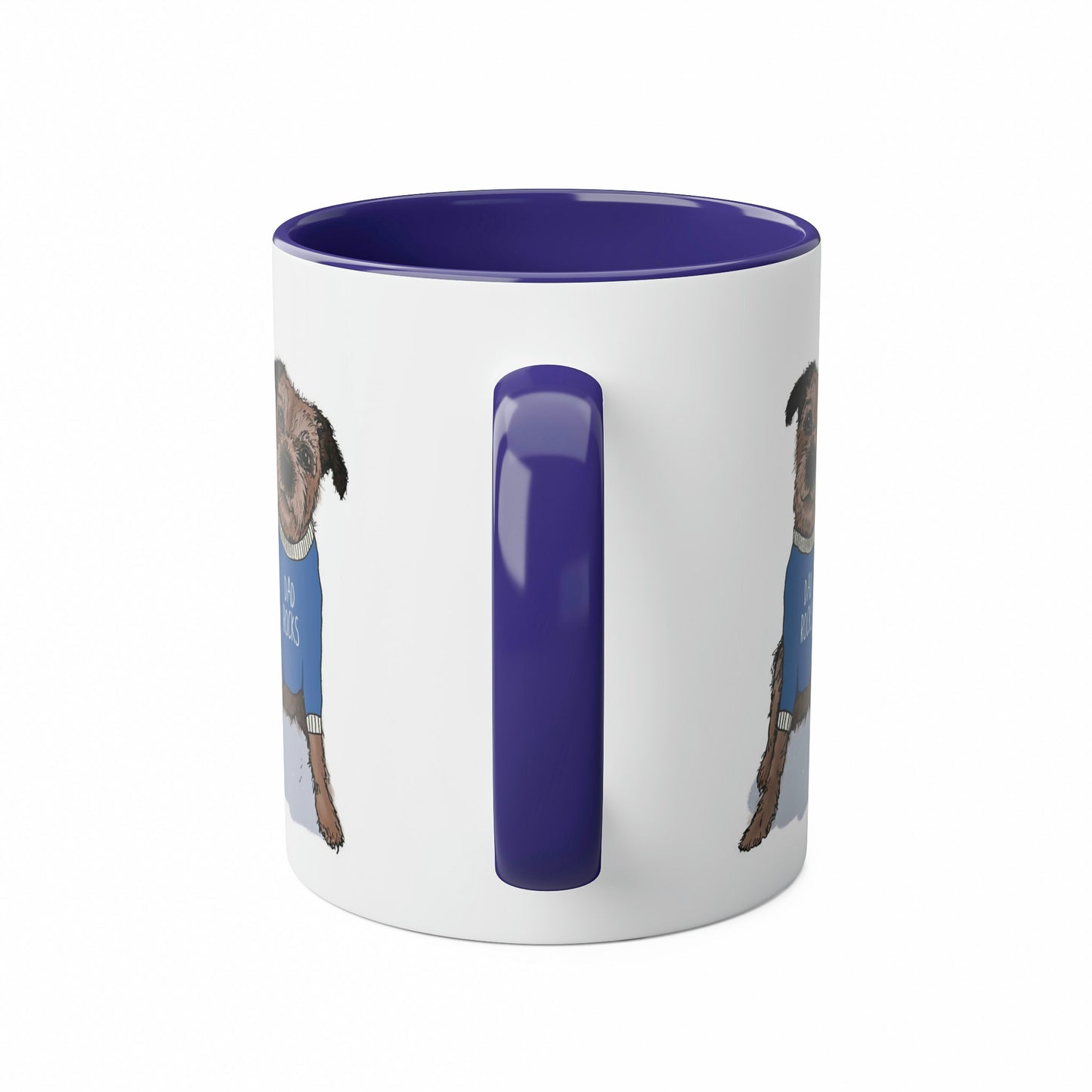 Cheeky Border Terrier Mug For Dad