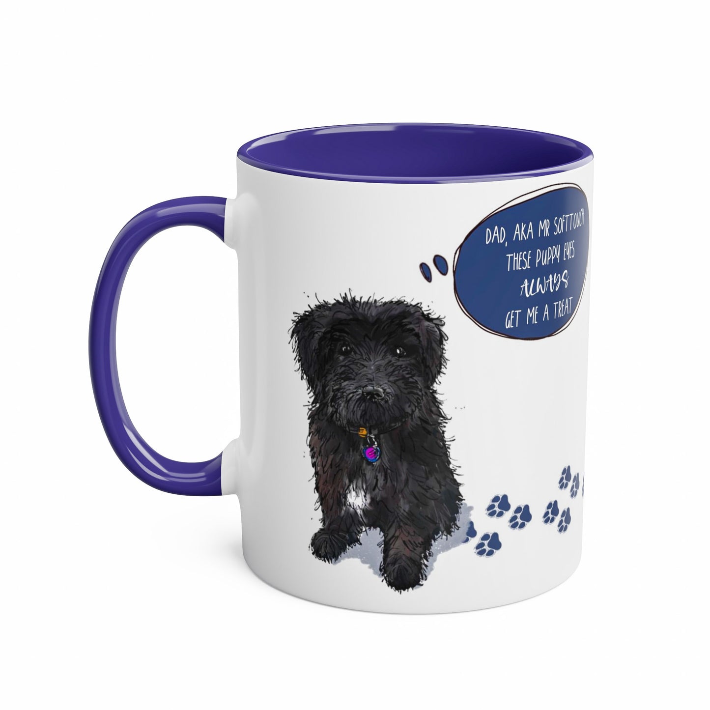 Funny Black Cockapoo/ Cavapoo Funny Mug for Dog Dad