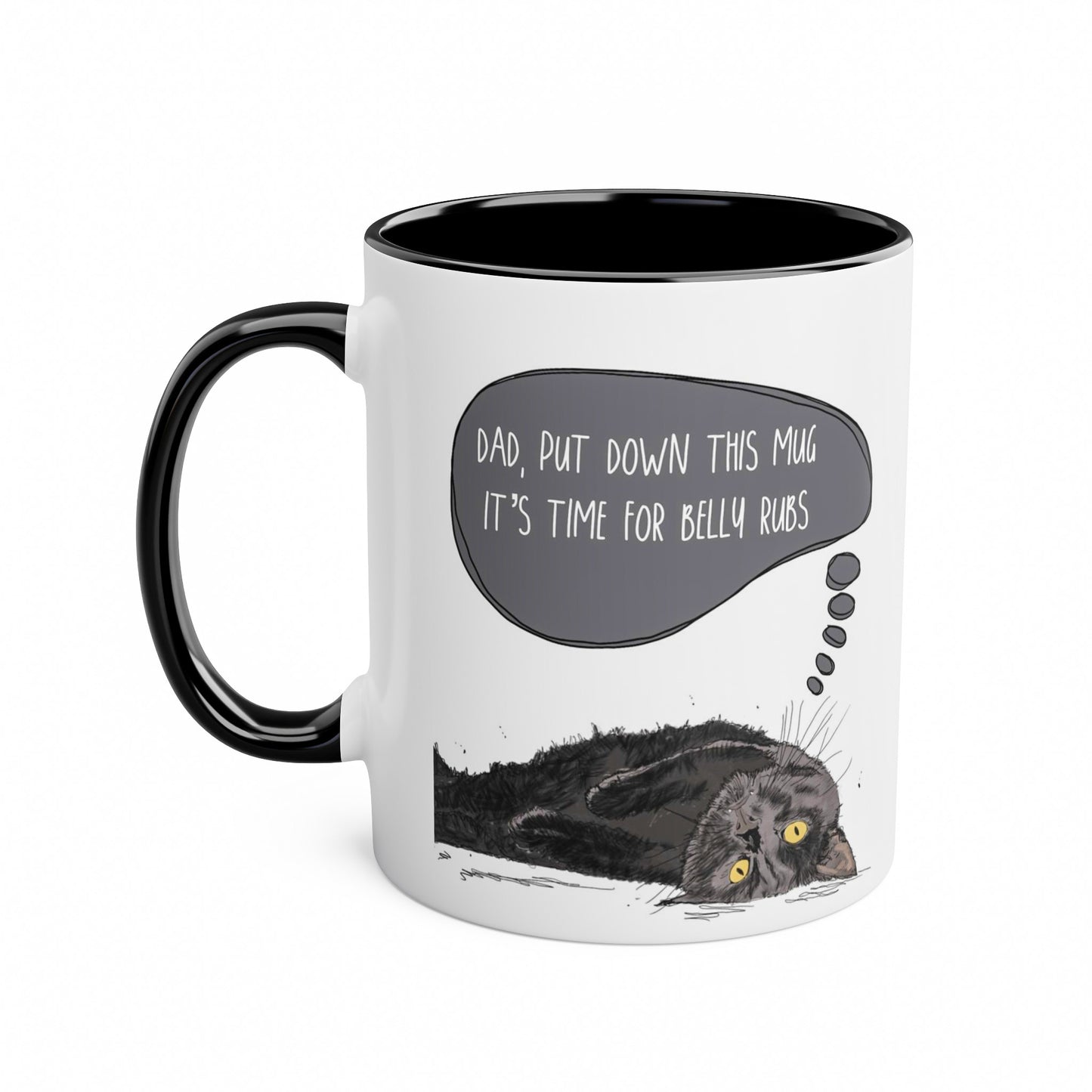 Black Cat Mug for Cat Dad