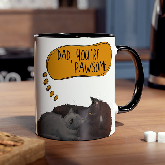 Black Cat Cute Mug for Cat Dad