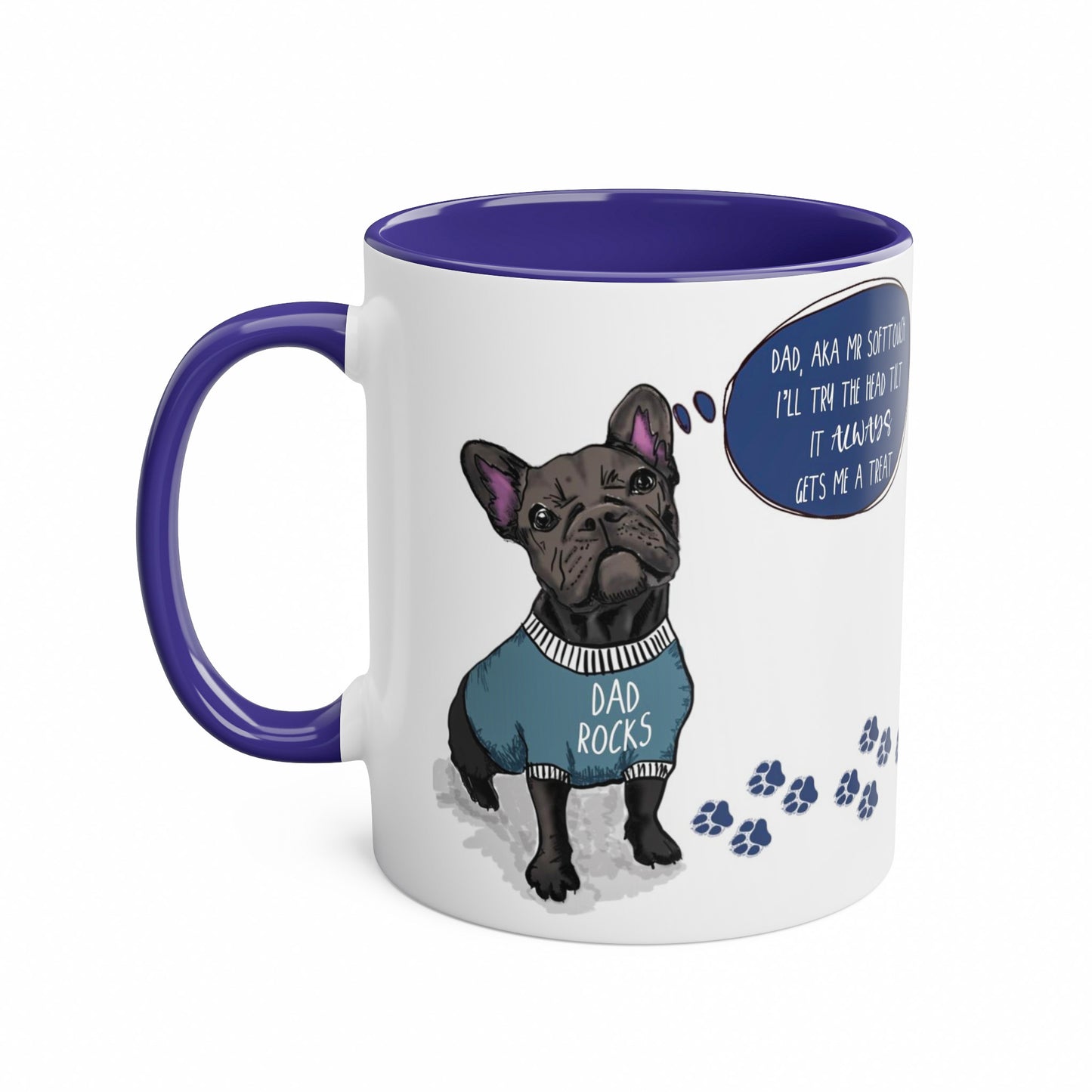 Black Frenchie Dog Dad Mug