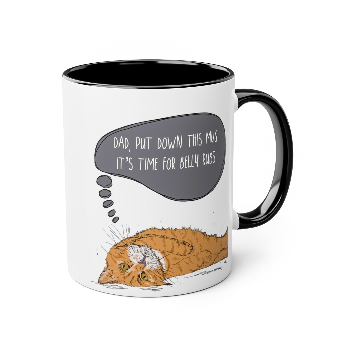 Ginger Cat Funny Fathers Day Mug