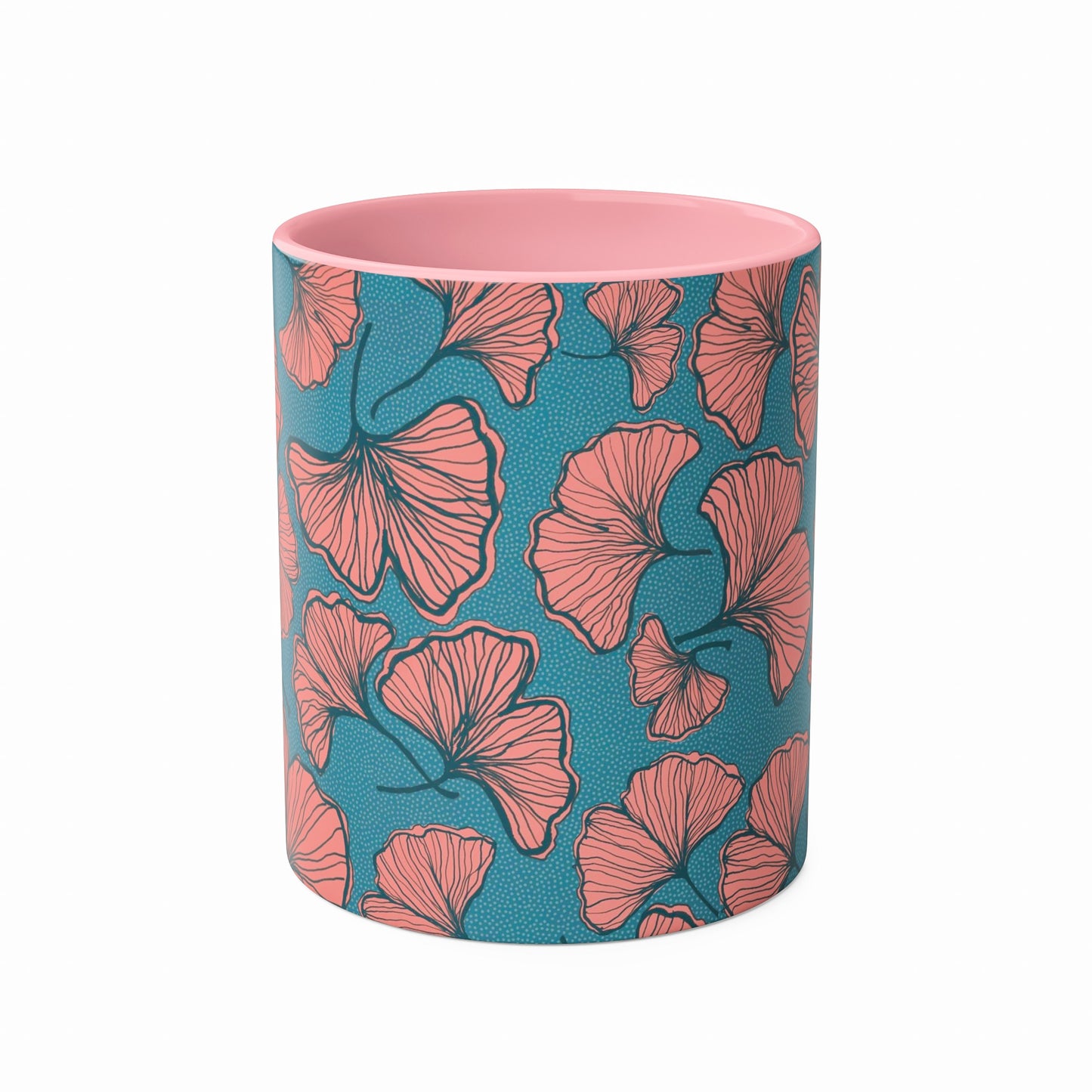 Ginkgo Bilbao Mug - Pink and Blue