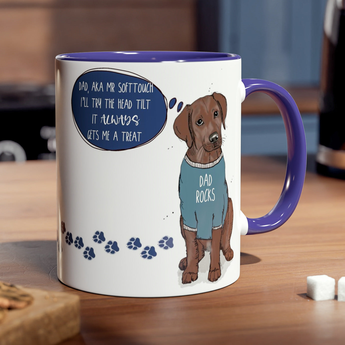 Chocolate Labrador Mug for Dog Dad