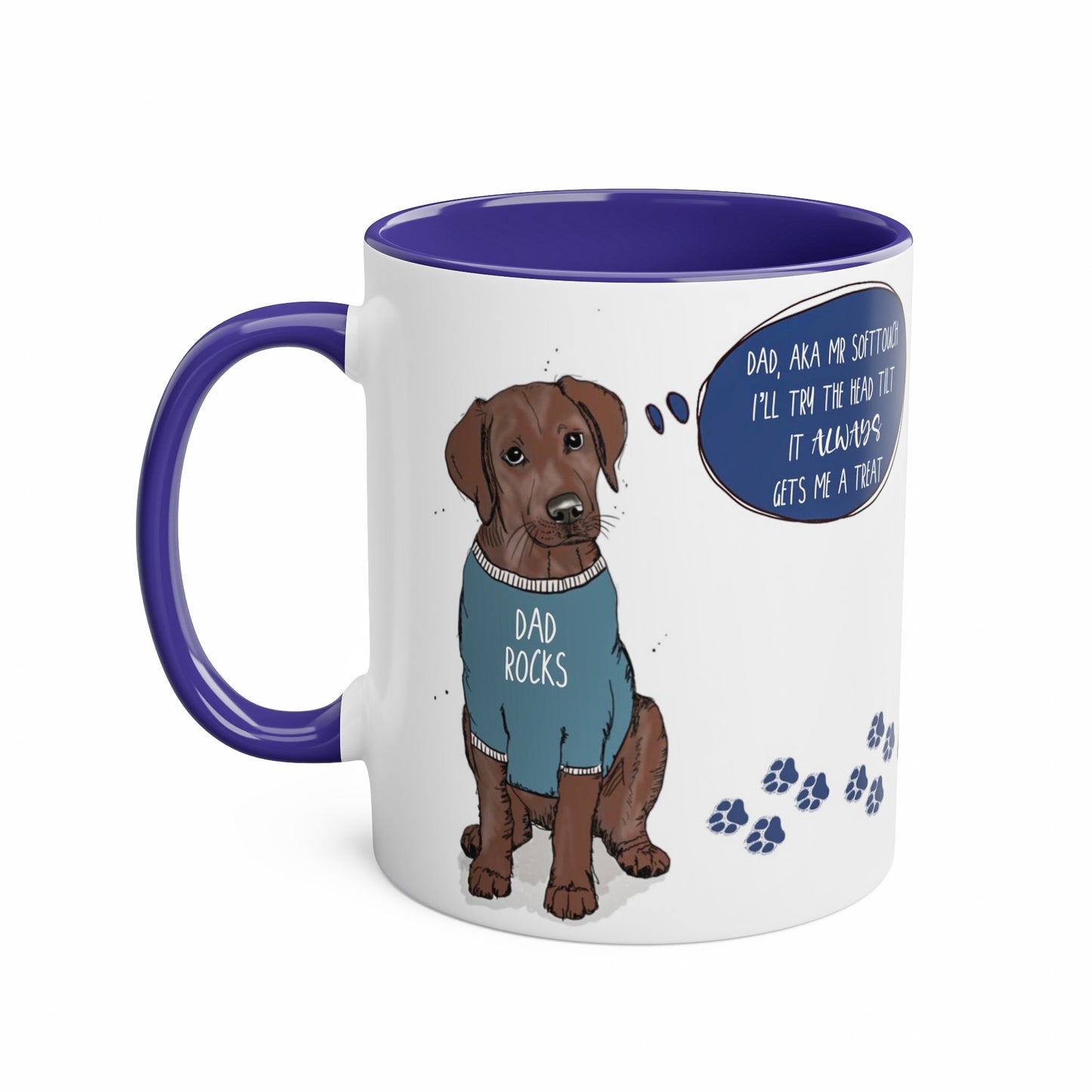 Chocolate Labrador Mug for Dog Dad