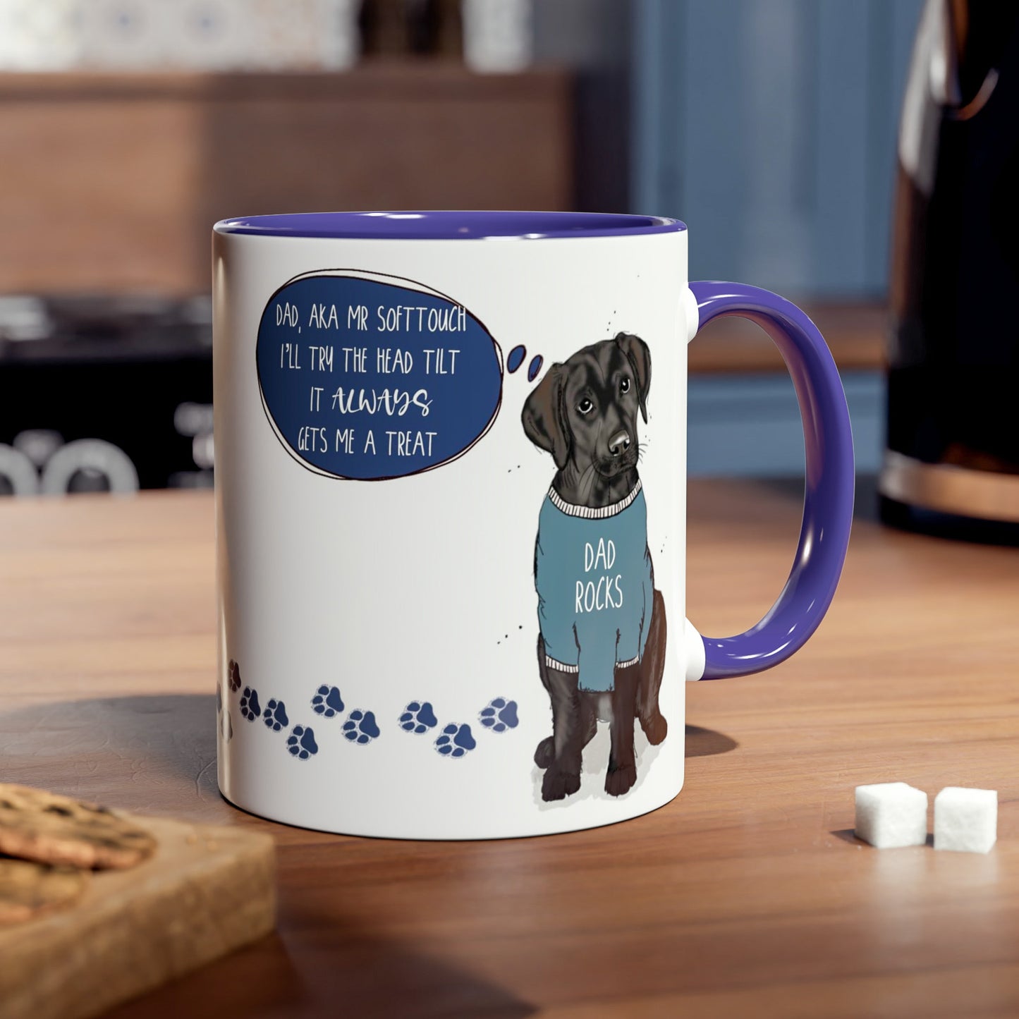 Black Labrador Dog Dad Mug