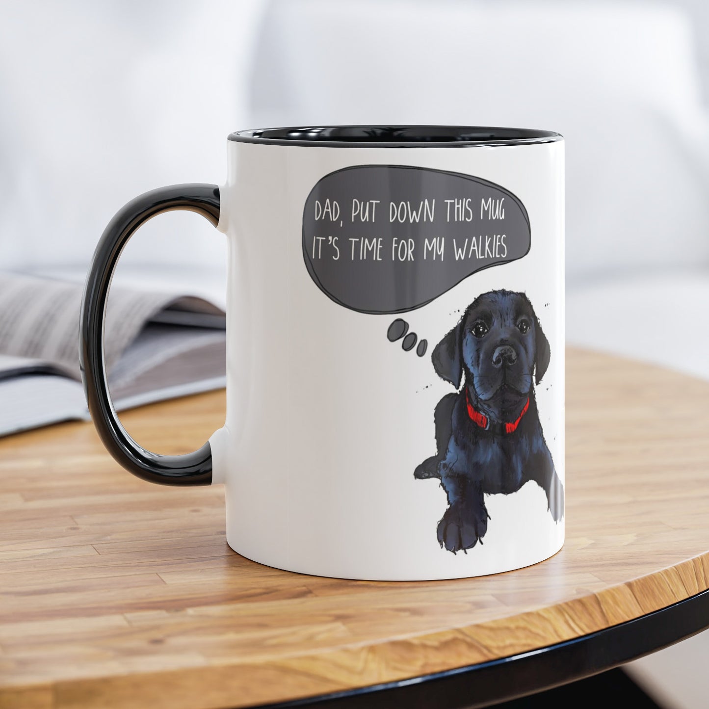 Cute and Funny Puppy Labrador Mug for Dog Dad