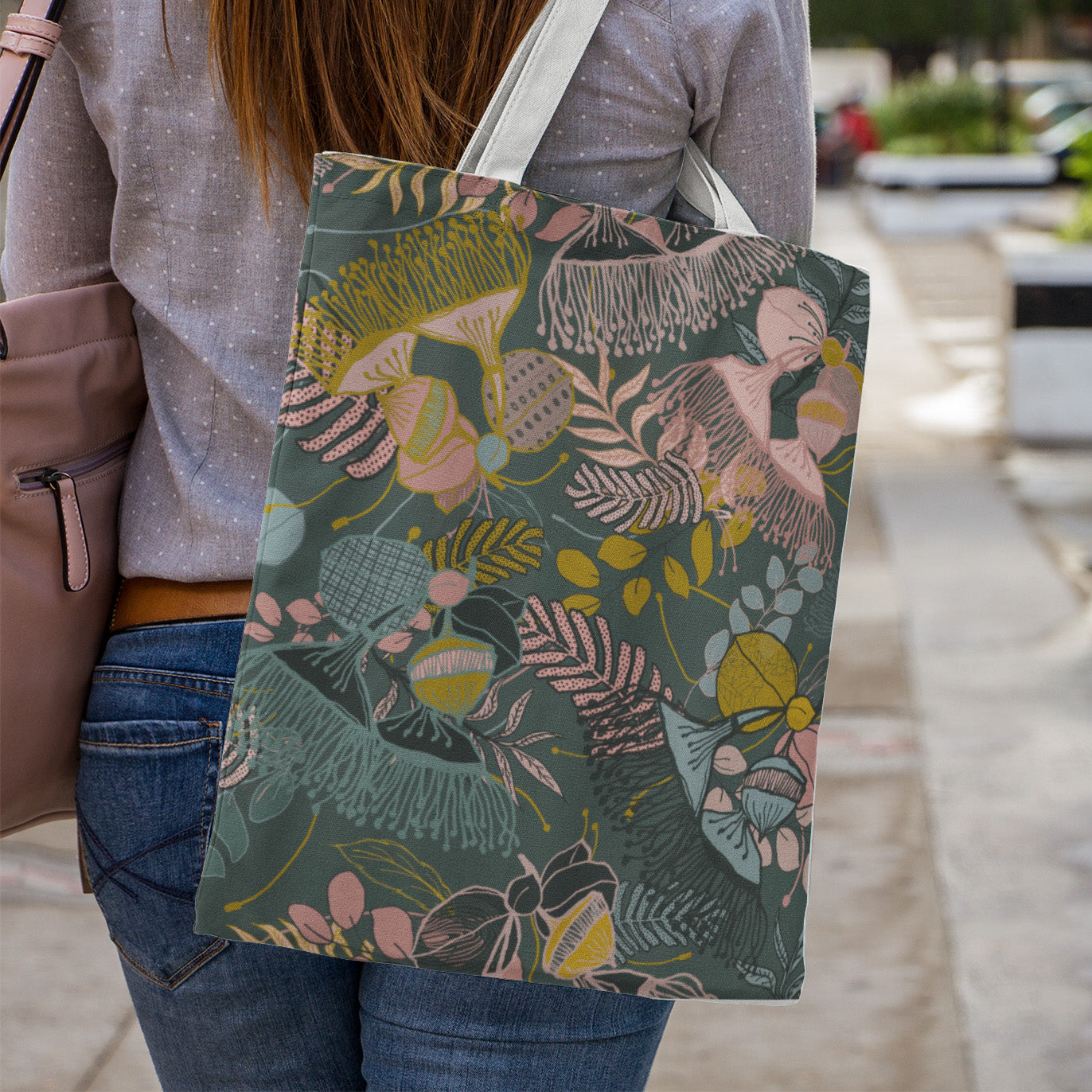 Gorgeous Gum Tree Tote Bag - Teal