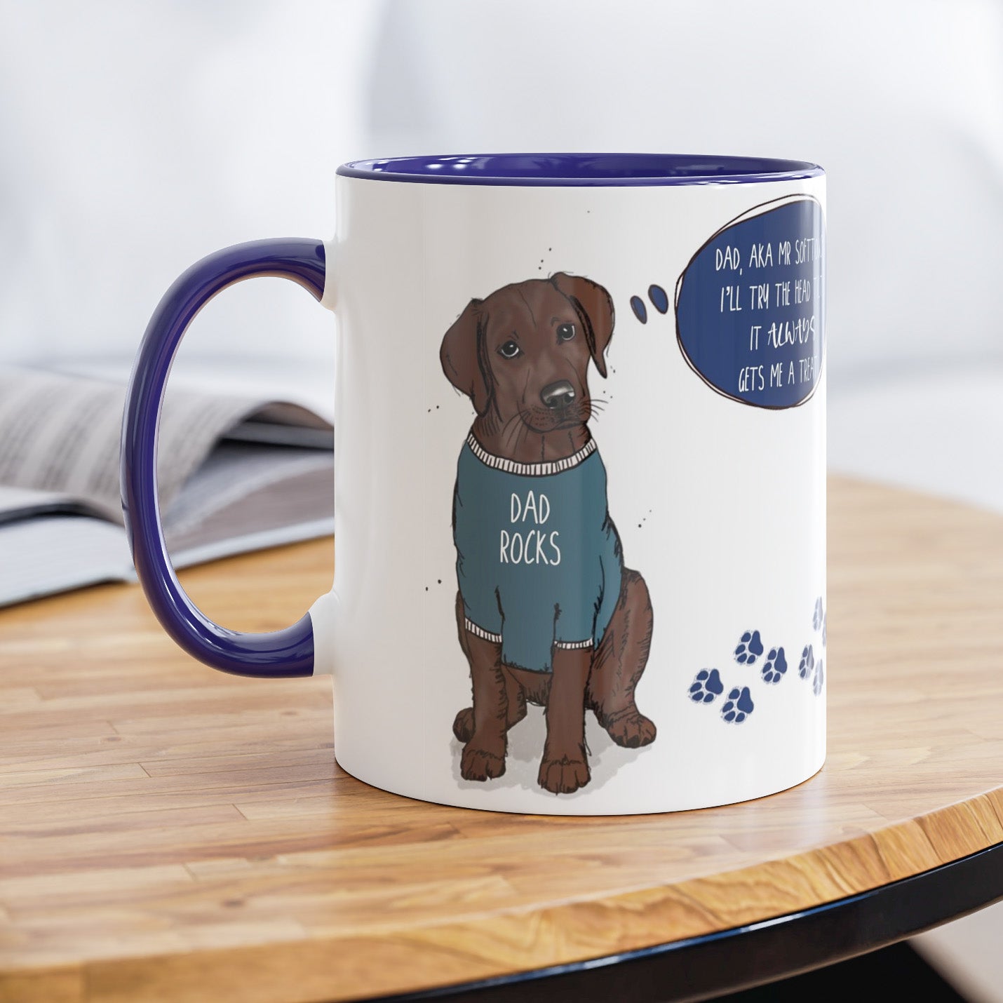 Chocolate Labrador Mug for Dog Dad