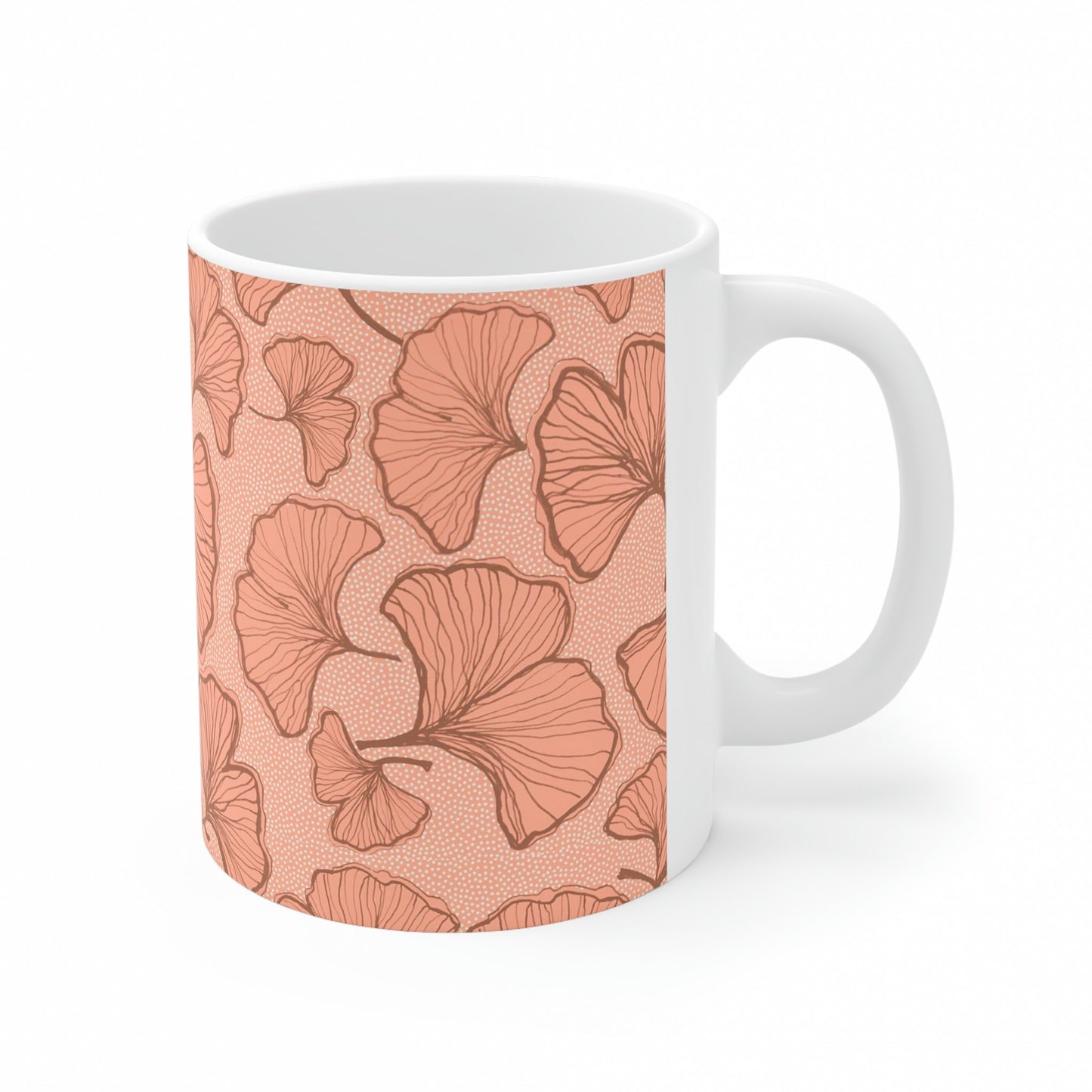 Ginkgo Bilbao Mug - Coral